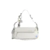 Petit sac bandoulière Le Cagole, effet usé avec breloques « Blanc » 7716402AA7A9000
