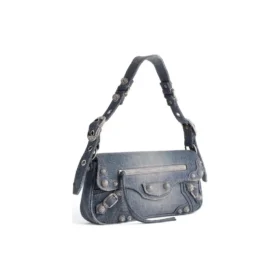 Petit sac bandoulière Le Cagole en Denim « Blue » 7716402109U4715