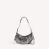 Petit sac à bandoulière Le Cagole pour femme, couleur argent Petit sac à bandoulière Le Cagole pour femme, couleur argent