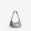 Petit sac à bandoulière Le Cagole pour femme, couleur argent Petit sac à bandoulière Le Cagole pour femme, couleur argent