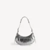 Petit sac à bandoulière Le Cagole pour femme, couleur argent Petit sac à bandoulière Le Cagole pour femme, couleur argent