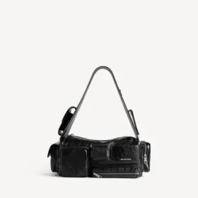 Petit sac bandoulière Superbusy pour homme, noir