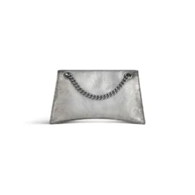 Petit sac à chaîne Crush effet « sale » « Silver » 7819202AA6X8110