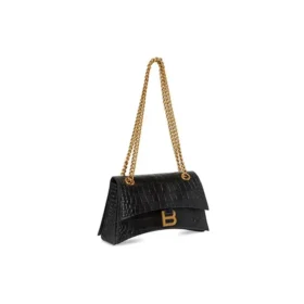 Petit sac à chaîne Crush à motif crocodile « Noir » 716351210IX1000