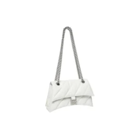 Petit sac à chaîne matelassé Crush « Optic White » 716351210J09001