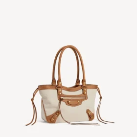 Petit sac de plage City pour femme, beige/camel