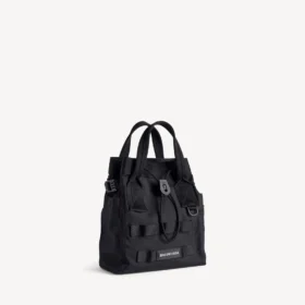 Petit sac fourre-tout militaire pour homme, noir