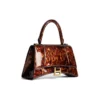 Petit sac à main Hourglass à imprimé écaille de tortue « Marron » 5935462AAZK2126