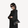 Petit sac à main pour femme « Hourglass » en noir Petit sac à main pour femme « Hourglass » en noir