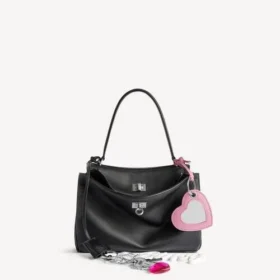 Petit sac à main Rodeo pour femme avec breloques, noir