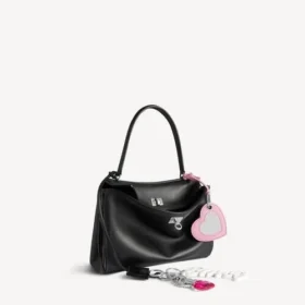 Petit sac à main Rodeo pour femme avec breloques, noir