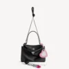 Petit sac à main Rodeo pour femme avec breloques, noir Petit sac à main Rodeo pour femme avec breloques, noir