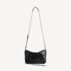 Petit sac messager à rabat « City » pour homme, noir