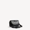 Petit sac messager à rabat « City » pour homme, noir