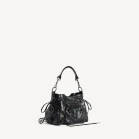 Petit sac seau « City » pour femme, noir