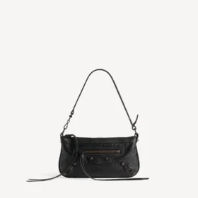 Pochette « City » pour femme avec bandoulière, en noir