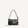 Pochette « City » pour femme avec bandoulière, en noir Pochette « City » pour femme avec bandoulière, en noir