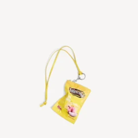 Pochette porte-téléphone Chips en jaune