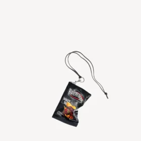 Pochette porte-téléphone Chips en noir