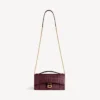 Pochette pour femme en forme d’Hourglass avec chaîne, couleur bordeaux foncé Pochette pour femme en forme d’Hourglass avec chaîne, couleur bordeaux foncé