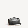 Pochette pour femme en forme d&rsquo;Hourglass avec chaîne, couleur noire