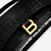 Pochette pour femme en forme d&rsquo;Hourglass avec chaîne, couleur noire