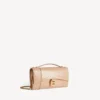 Pochette pour femme en forme d&rsquo;Hourglass avec chaîne, couleur nude