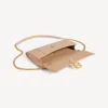Pochette pour femme en forme d&rsquo;Hourglass avec chaîne, couleur nude