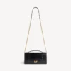 Pochette pour femme en forme d’Hourglass avec chaîne, en noir Pochette pour femme en forme d’Hourglass avec chaîne, en noir