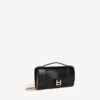 Pochette pour femme en forme d’Hourglass avec chaîne, en noir Pochette pour femme en forme d’Hourglass avec chaîne, en noir