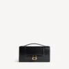 Pochette pour femme en forme d’Hourglass avec chaîne, en noir Pochette pour femme en forme d’Hourglass avec chaîne, en noir