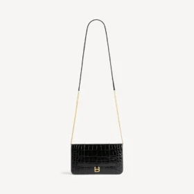 Pochette pour téléphone « Hourglass » pour femme, noire