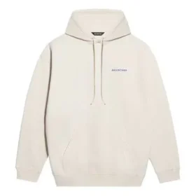 Polaire Balenciaga à manches longues pour homme, blanc crème 600583TJVA89055