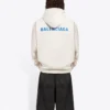 Polaire Balenciaga à manches longues pour homme, blanc crème 600583TJVA89055