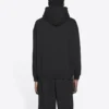 Polaire unisexe FW21 à logo imprimé, manches longues et capuche, noire 600583TKVI81070