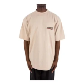 Political Campaign T-shirt coupe large « Beige » 641675TKVJ19711
