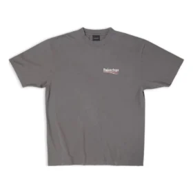 Political Campaign T-shirt, coupe large « Gris » 641655TNVG51227