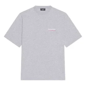 Political Campaign T-shirt, coupe large « Gris » 641675TKVJ11379