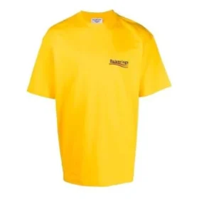 Political Campaign T-shirt, coupe large « Jaune » 641655TKVJ17442