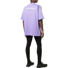 Political Campaign T-shirt, coupe large « Violet » 641675TKVJ13072