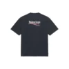 Political Campaign T-shirt, coupe large « Washed Black » 641675TKVJ19034