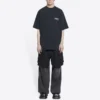 Political Campaign T-shirt, coupe large « Washed Black » 641675TKVJ19034