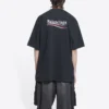 Political Campaign T-shirt, coupe large « Washed Black » 641675TKVJ19034