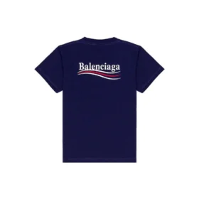Political Campaign T-shirt, coupe moyenne « Pacific Blue White » 620967TKVJ11195