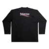 Political Campaign T-shirt à manches longues, coupe large « Noir » 681046TKVJ11070