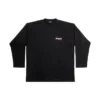 Political Campaign T-shirt à manches longues, coupe large « Noir » 681046TKVJ11070