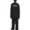 Political Campaign T-shirt à manches longues, coupe large « Noir » 681046TKVJ11070