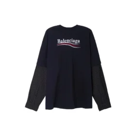Political Campaign T-shirt superposé Oversized « Black » 698631TKVJ19070