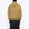Polo Balenciaga pour homme « Paris Laurel » en polaire imprimée, kaki 570811TIV259605