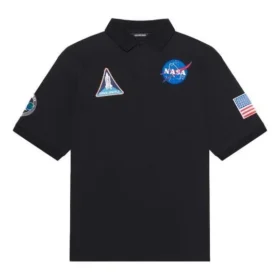Polos en coton imprimé « Space » Balenciaga x NASA FW21 pour homme, noir 662493TKVG11070 Polos en coton imprimé « Space » Balenciaga x NASA FW21 pour homme, noir 662493TKVG11070